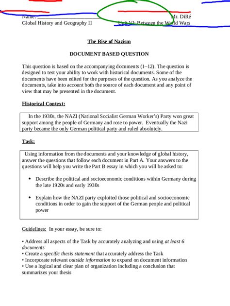 Read Document Based Assessment For Global History Answers 