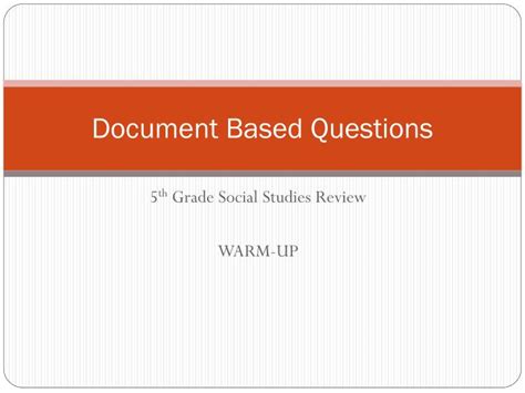 Read Document Based Questions Ppt 