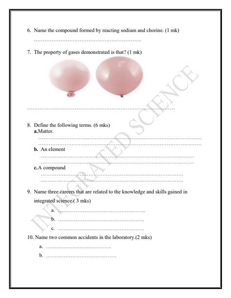 Read Document For 8Th Integrated Science 