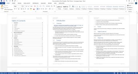 Read Documentation Template Word 