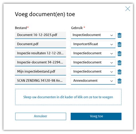 documenten toevoegen