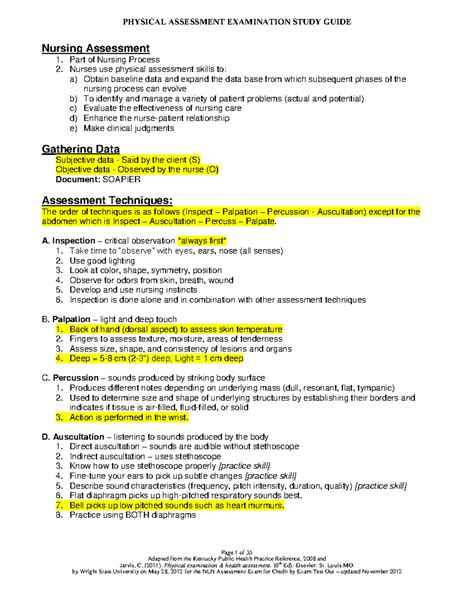 Full Download Documenting Physical Exam Findings 