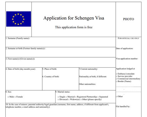 Download Documents Required For Schengen Visa Application 