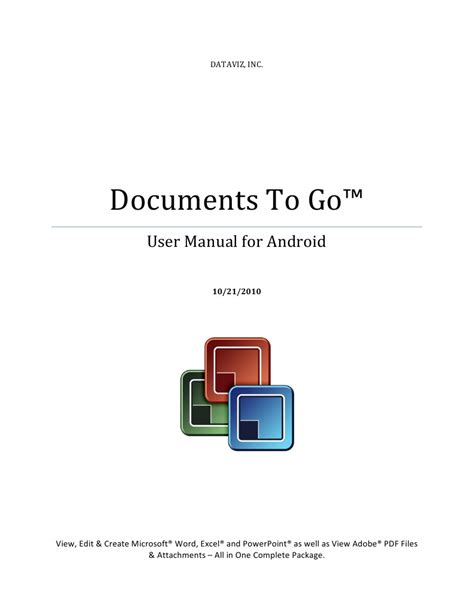 Read Online Documents To Go User Manual 