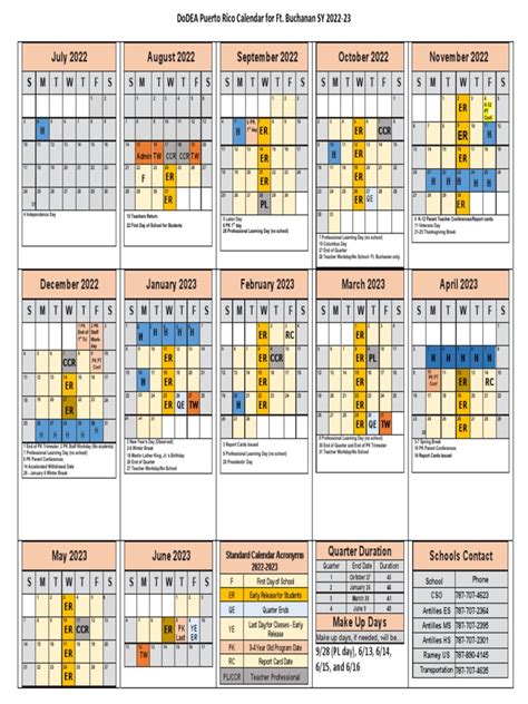 Dodea Regional School Calendars
