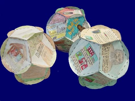 dodecahedron book report pattern