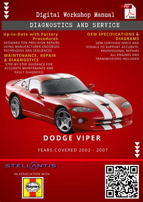 Dodge Viper Workshop Manual