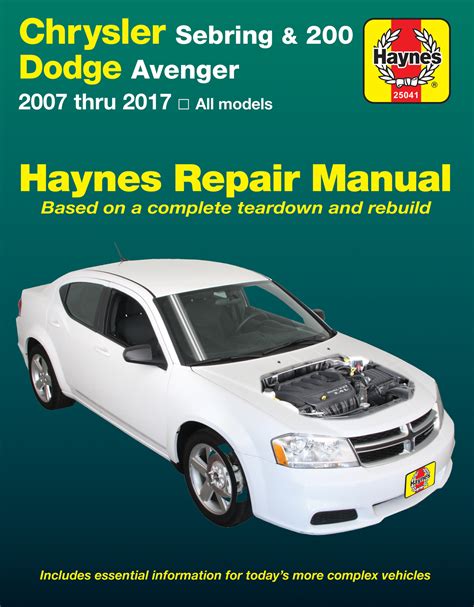 Read Dodge Avenger 2008 2010 Service Repair Manual Download 