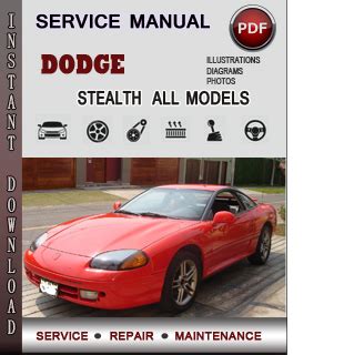 Read Dodge Stealth 1991 Service Repair Manual Download 30457 Pdf 