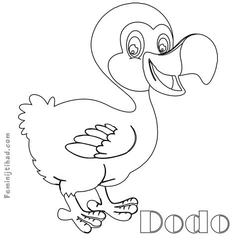 Dodo Bird Coloring Pages   Download Dodo Coloring For Free Designlooter 2020 - Dodo Bird Coloring Pages