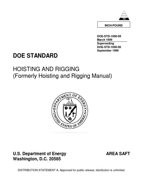 Doe Std 1090 99 Doe Standard Hoisting And Rigging