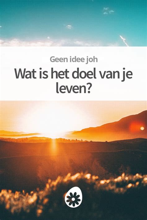 doel in het leven