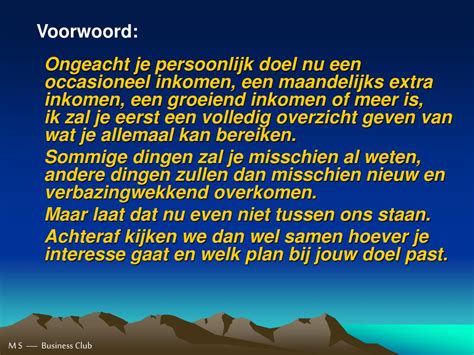 doel voorwoord