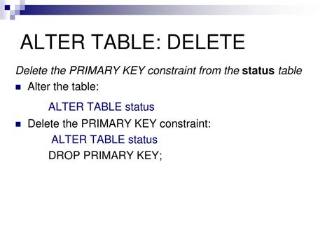 does alter table delete data
