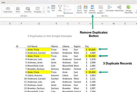 Does Excel Remove Duplicates Keep First