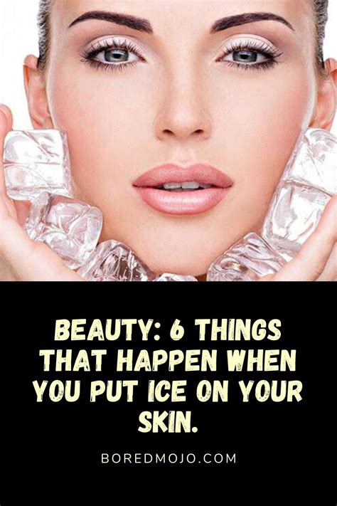 does ice good for lips skin