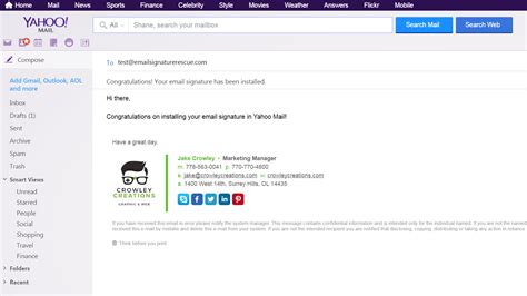 does kissing feel good yahoo mail signature