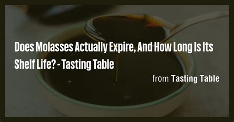 Does Molasses Expire