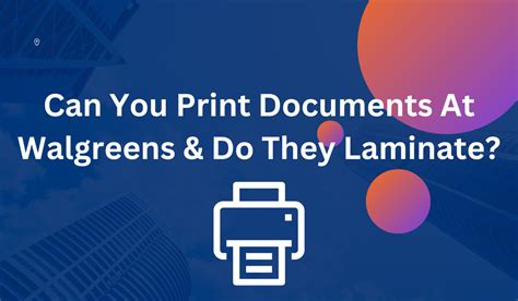 Does Walgreens Laminate Papers