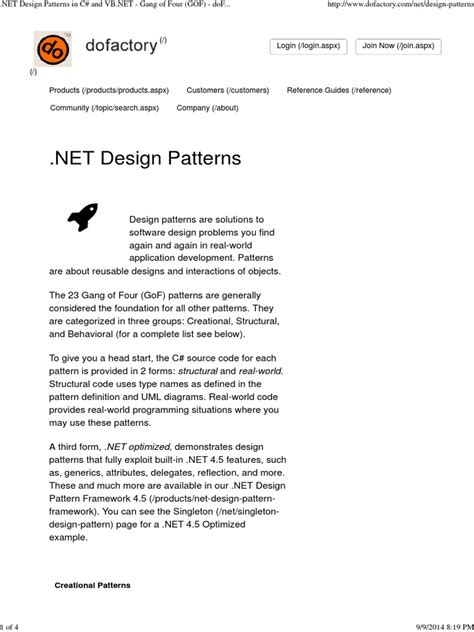 Dofactory Dofactory Design Patterns And