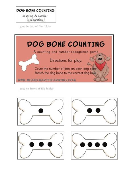 Dog Bone Counting Game Addition And Subtraction Practice Dog Bone Math - Dog Bone Math