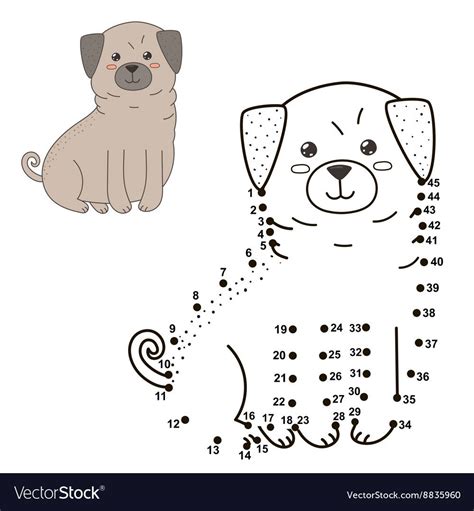 Dog Dot To Dot 2 Dot To Dot Dog - Dot To Dot Dog