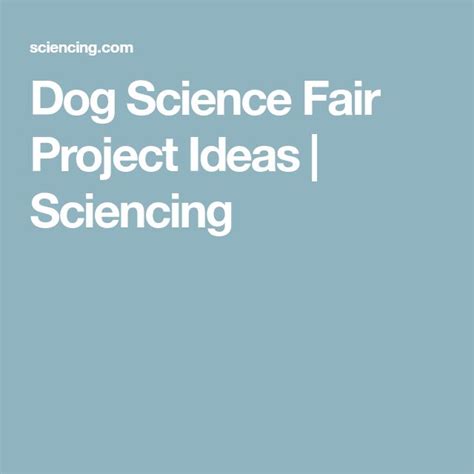 Dog Science Fair Project Ideas Sciencing Dog Science Experiments - Dog Science Experiments