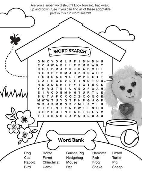 Dog Themed Word Search For Kids Tree Valley Animal Wordsearch For Kids - Animal Wordsearch For Kids