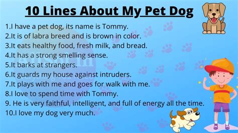 Dogs Write Through It 10 Sentences About Dog - 10 Sentences About Dog