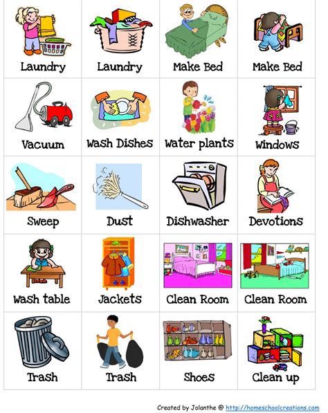 Doing Chores Learnenglish Kids Preschool Chores Worksheet - Preschool Chores Worksheet