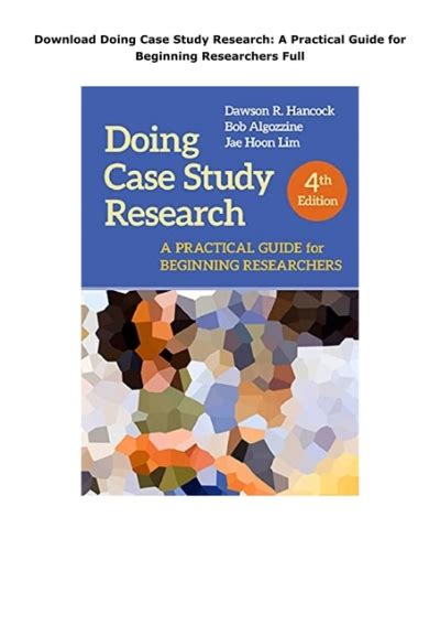 Read Online Doing Case Study Research A Practical Guide For Beginning Researchers Second Edition 0 