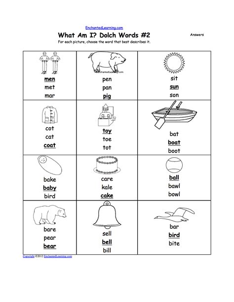 Dolch Word Worksheets Enchantedlearning Com The Black Cat Questions Worksheet Answers - The Black Cat Questions Worksheet Answers