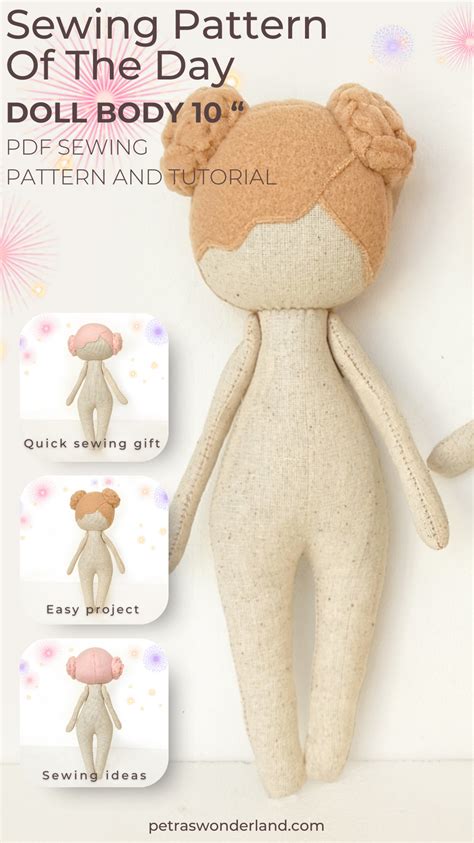 Doll Patterns Template Easy Recipes Craft Ideas