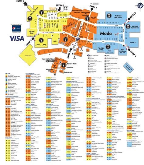 Dolphin Mall Location Map