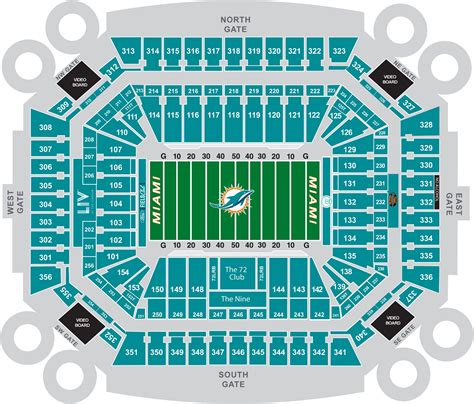 Dolphins Stadium Seating Chart