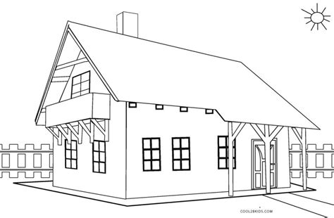 dom rysunek do druku