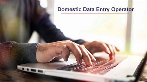 Domestic Data Entry Operator Class 9