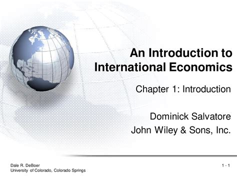 Full Download Dominick Salvatore International Economics 9Th Edition Ppt 