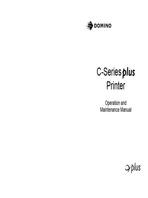 domino printer service manual a series faults