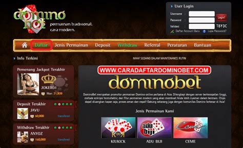 DOMINOBET LOGIN - Dominobet Asia : Situs Resmi Judi Domino Online Tergacor Saat Ini