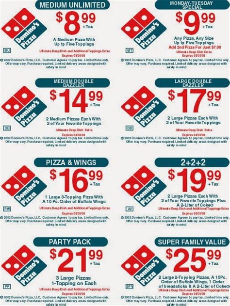 Dominos Online Coupon Code