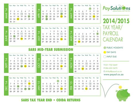 Don Payroll Calendar 2014