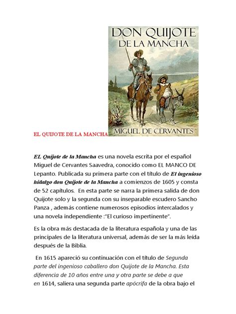 Don Quijote Pdf