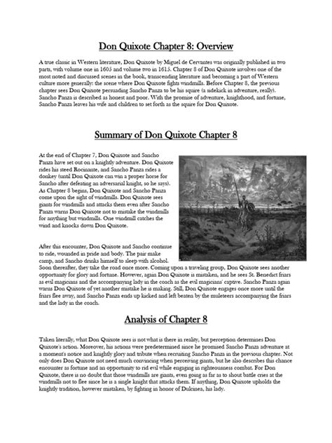 Don Quixote Chapter 8