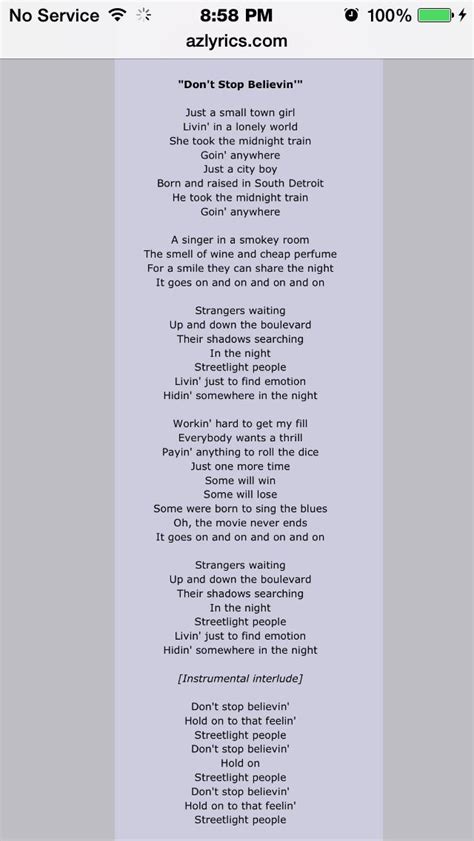 Don't Believing Lyrics