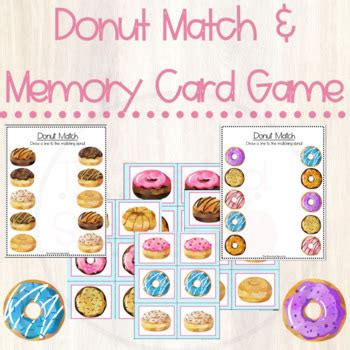 Donut Memory Cards Memory Cards For Toddlers - Memory Cards For Toddlers