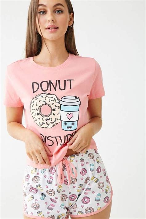 donut pajamas womens