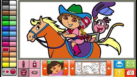 Dora Coloring Book Game Play Online At Gamemonetize Dora Pictures To Color - Dora Pictures To Color