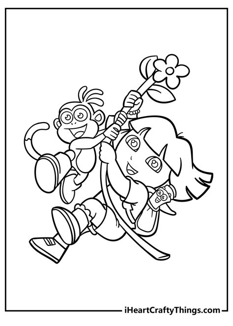 dora coloring paper