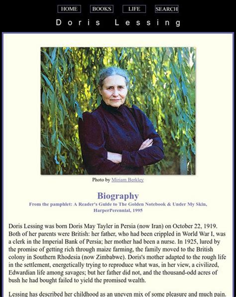 doris lessing biography summary examples